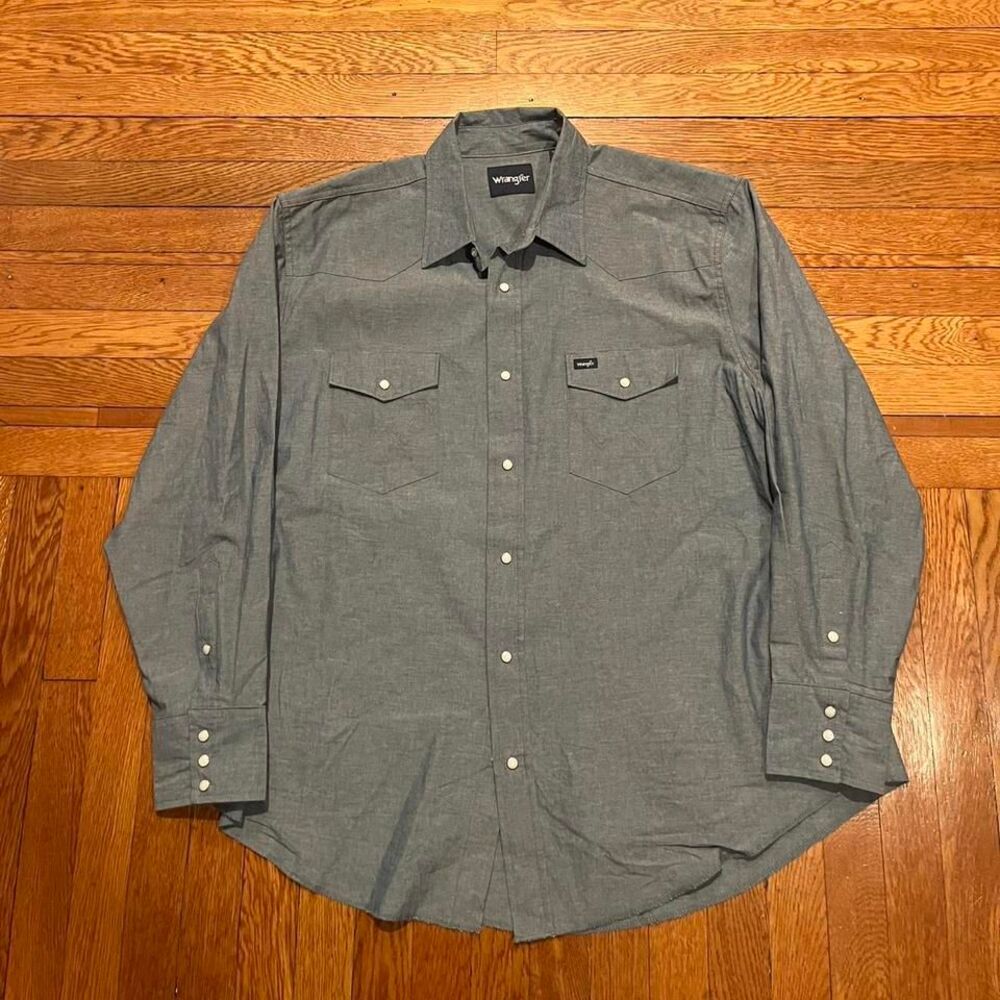 Vintage 90s‎ wrangler pearl snap button up